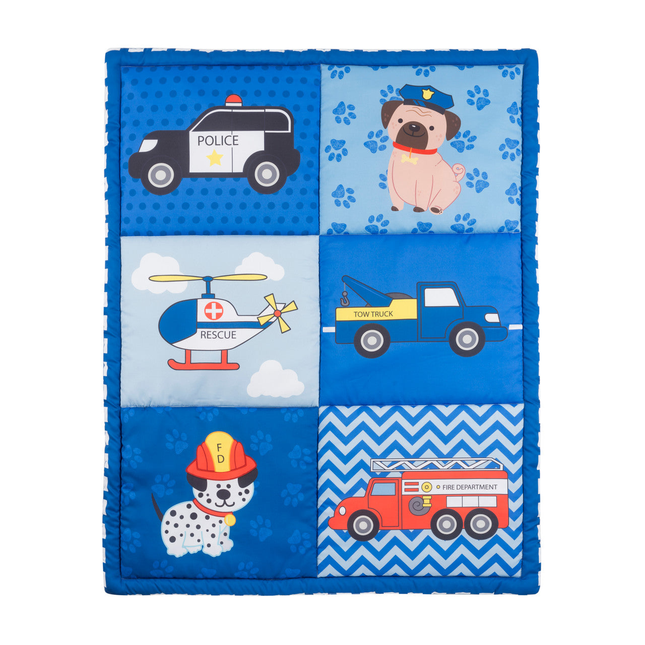 Everyday Kids 4 Piece Boys Crib Bedding Set - Little Rescuer