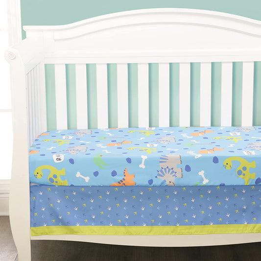 Everyday Kids 4 Piece Dinosaur Crib Bedding