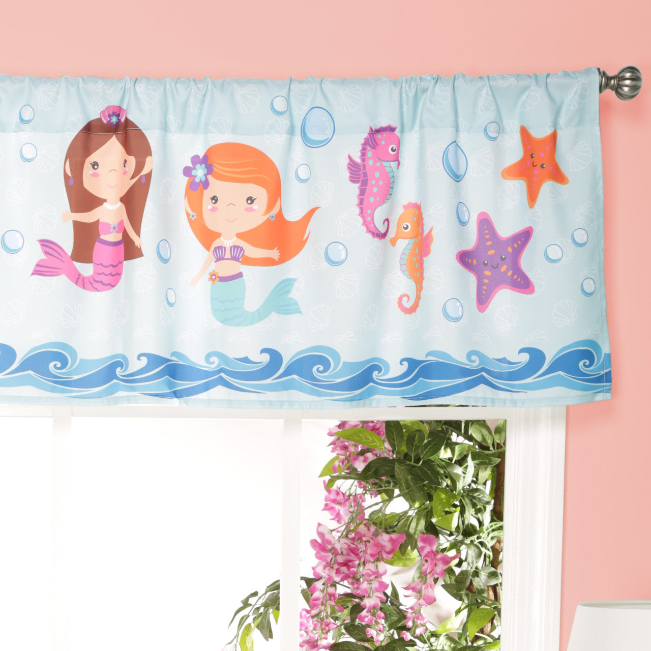 Everyday Kids Mermaid Adventures Window Valance