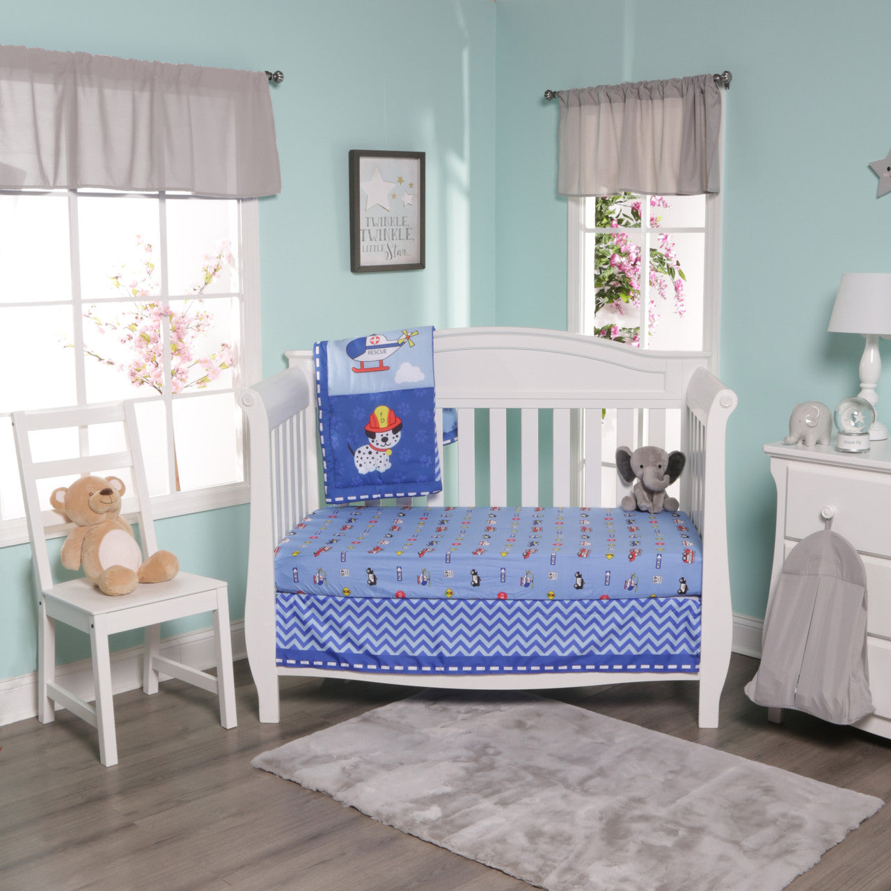 Everyday Kids Gray Window Valance