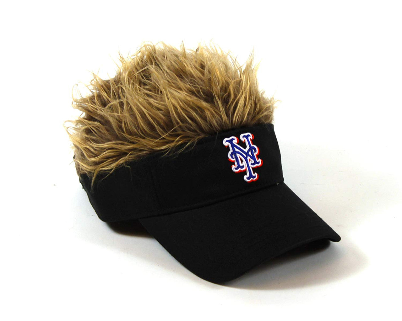 MLB NY Mets Flair Hair Adjustable Visor - Black