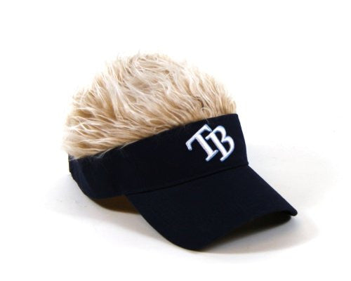 MLB Tampa Bay Rays Flair Hair Adjustable Visor - Navy