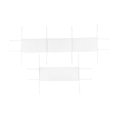 Everyday Kids 4-Piece Crib Bumper Pads - White