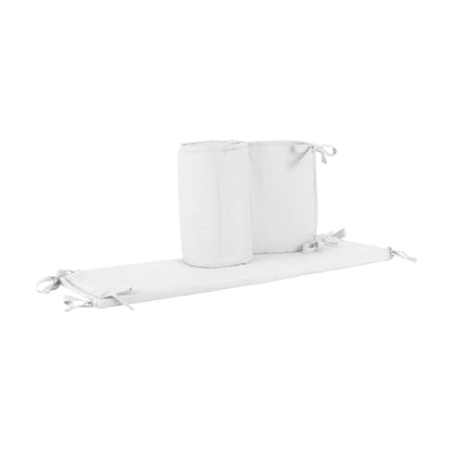 Everyday Kids 4-Piece Crib Bumper Pads - White