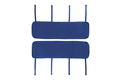 Everyday Kids 2 Piece Padded Baby Crib Rail Cover - Navy