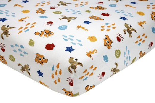 Disney Nemo Wavy Days 2 Piece Sheet Set