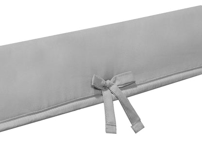 Everyday Kids 3-Piece Padded Baby Crib Rail Cover Set - Grey