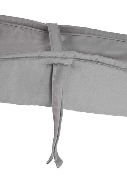 Everyday Kids 3-Piece Padded Baby Crib Rail Cover Set - Grey
