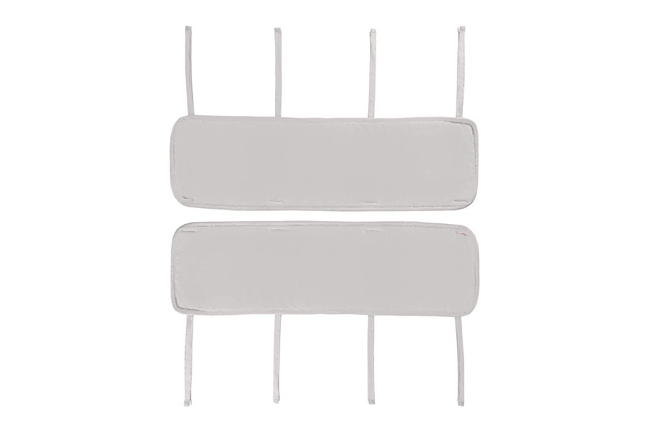 Everyday Kids 3-Piece Padded Baby Crib Rail Cover Set - Grey