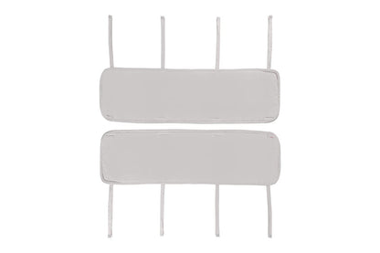 Everyday Kids 3-Piece Padded Baby Crib Rail Cover Set - Grey