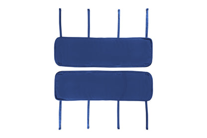 Everyday Kids 3-Piece Padded Baby Crib Rail Cover Set - Navy