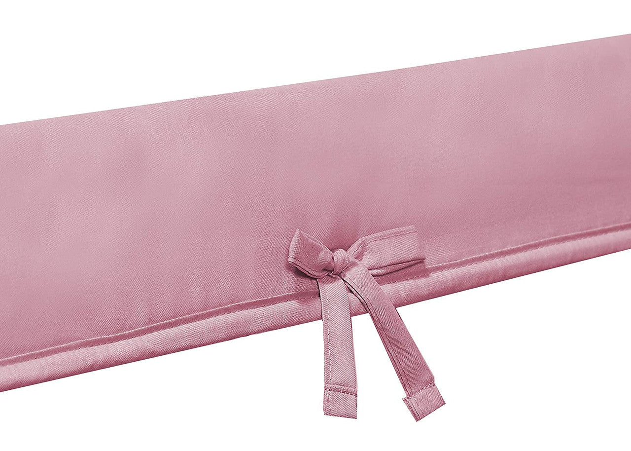 Everyday Kids 3-Piece Padded Baby Crib Rail Cover Set - Pink