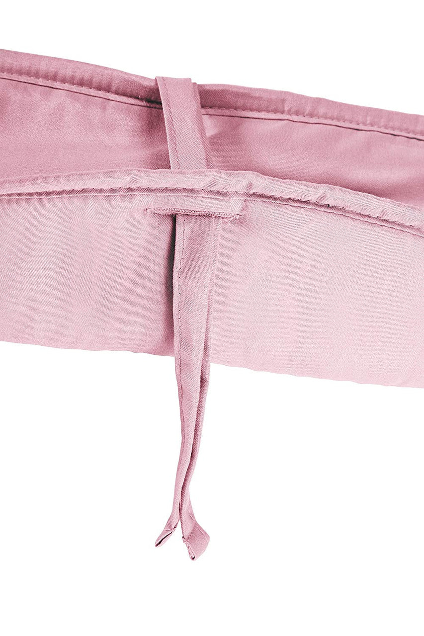 Everyday Kids 3-Piece Padded Baby Crib Rail Cover Set - Pink