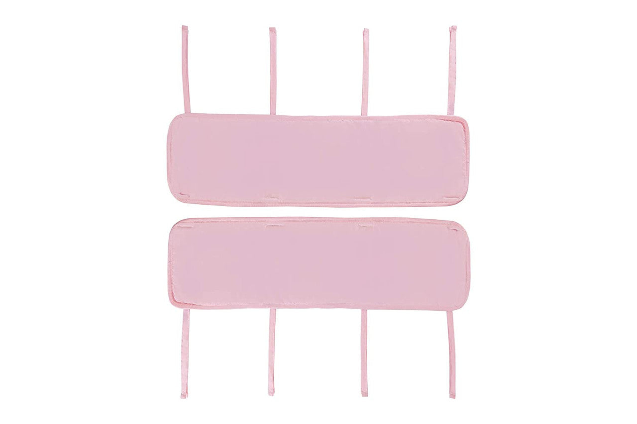 Everyday Kids 3-Piece Padded Baby Crib Rail Cover Set - Pink