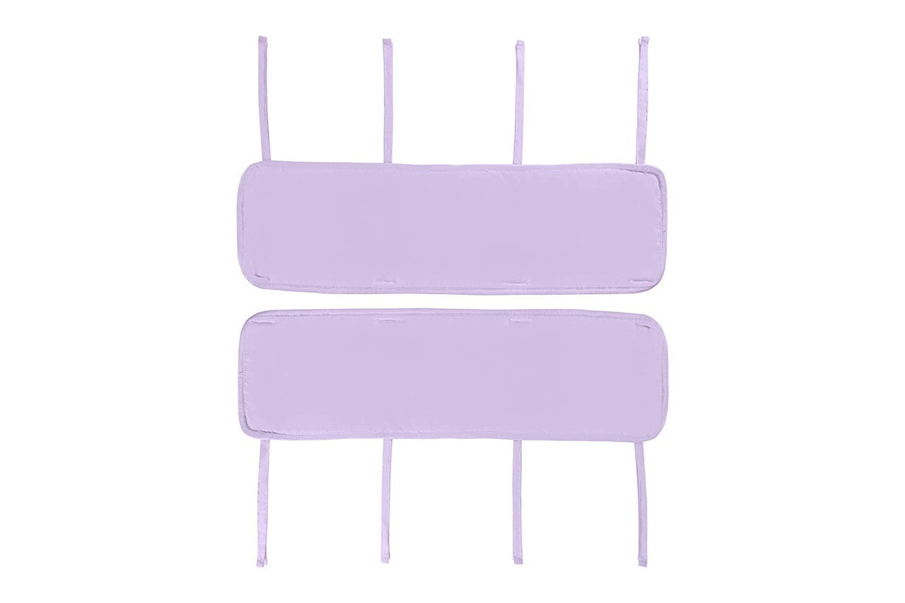 Everyday Kids 3-Piece Padded Baby Crib Rail Cover Set - Purple