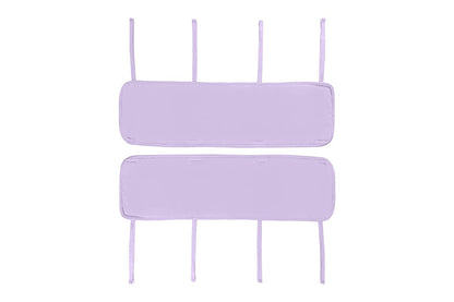 Everyday Kids 3-Piece Padded Baby Crib Rail Cover Set - Purple