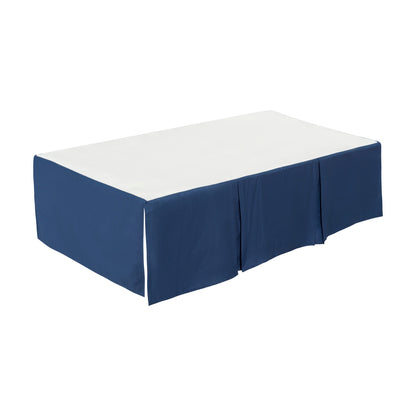 EVERYDAY KIDS Navy Pleated Crib Skirt