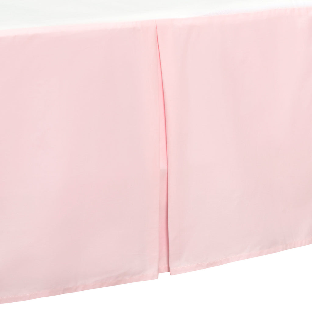 EVERYDAY KIDS Pink Pleated Crib Skirt