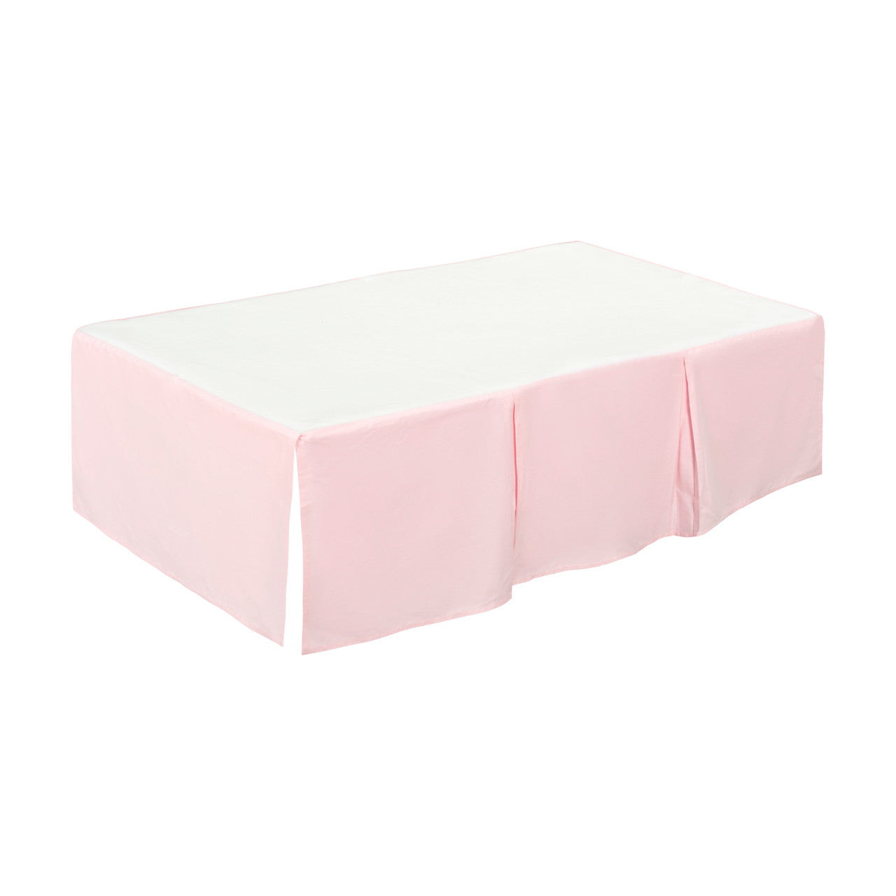 EVERYDAY KIDS Pink Pleated Crib Skirt
