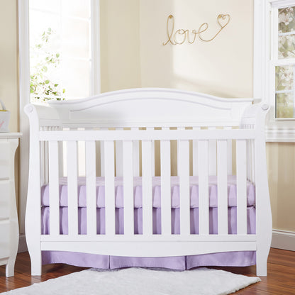 EVERYDAY KIDS Purple Pleated Crib Skirt