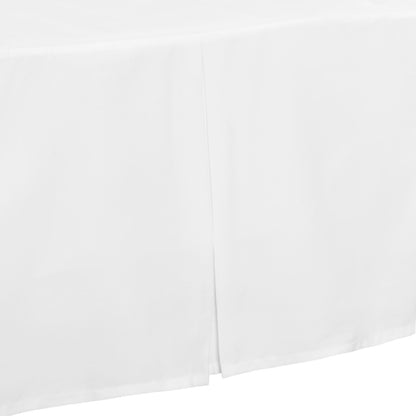 EVERYDAY KIDS White Pleated Crib Skirt