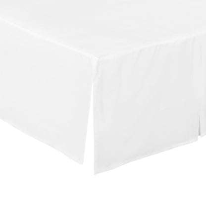 EVERYDAY KIDS White Pleated Crib Skirt