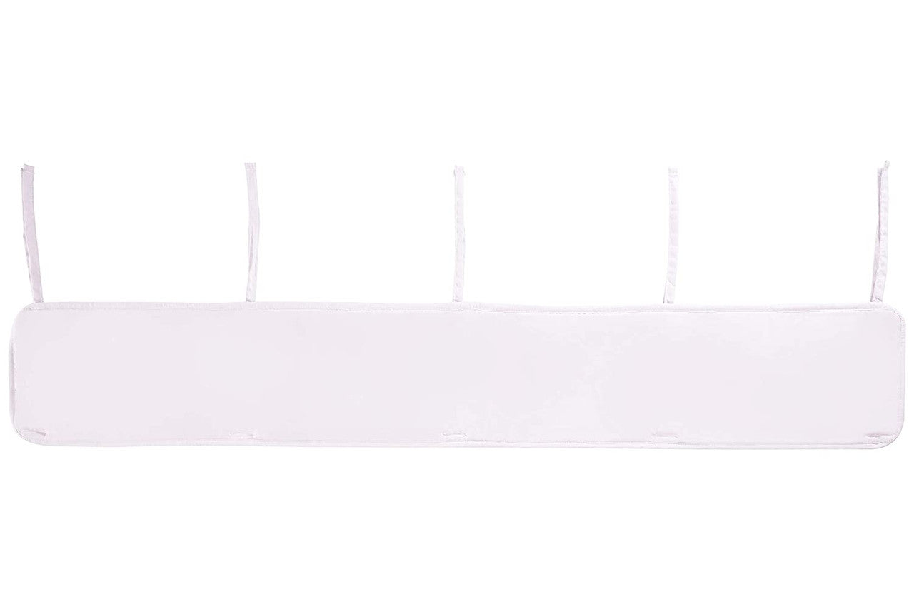 Everyday Kids 3-Piece Padded Baby Crib Rail Cover Set- White