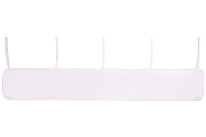 Everyday Kids 3-Piece Padded Baby Crib Rail Cover Set- White