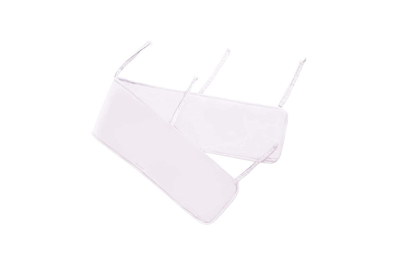 Everyday Kids 3-Piece Padded Baby Crib Rail Cover Set- White