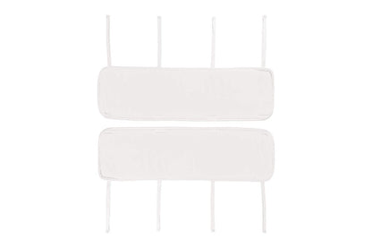 Everyday Kids 3-Piece Padded Baby Crib Rail Cover Set- White