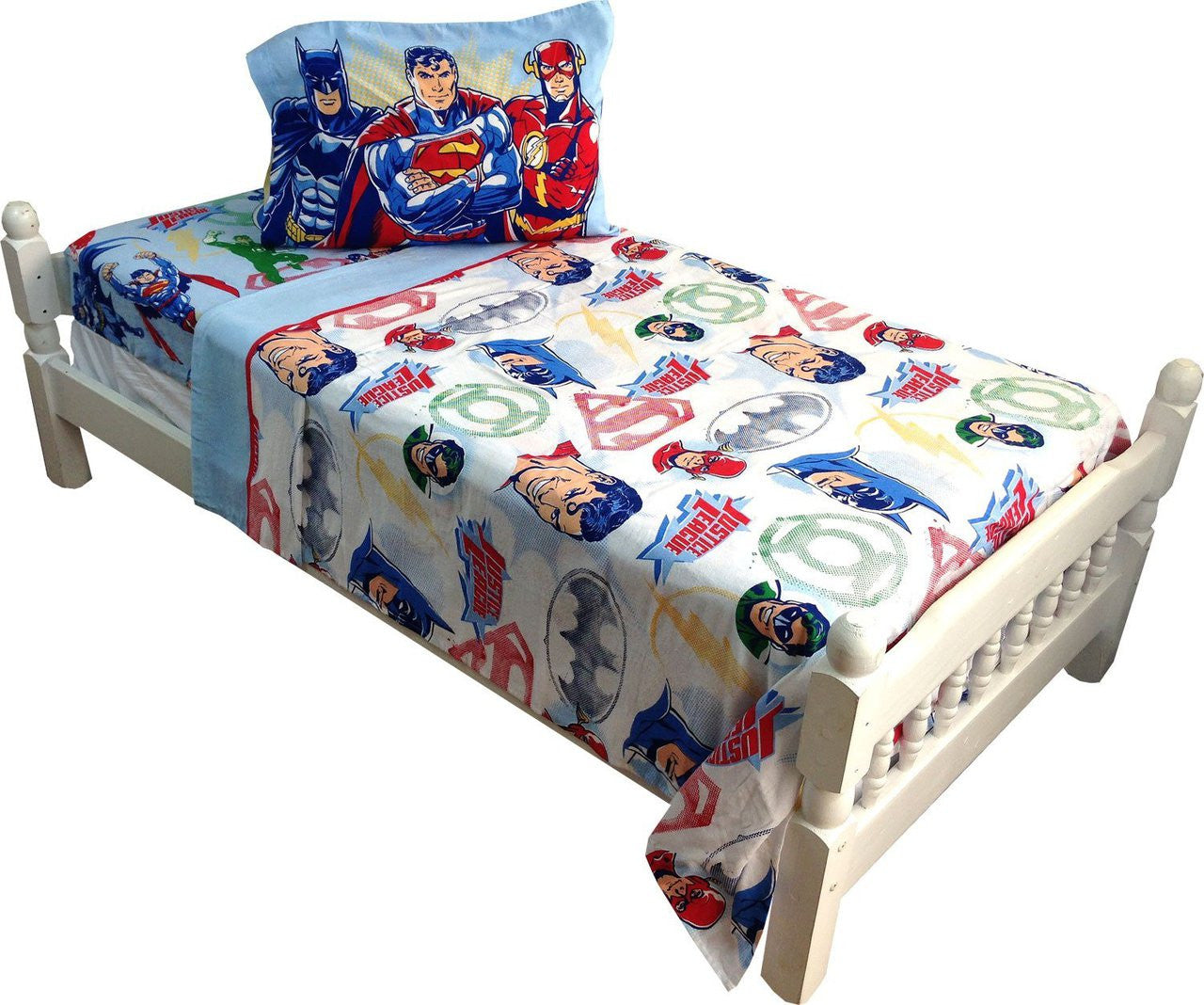 Justice League Twin Flannel Sheet Set