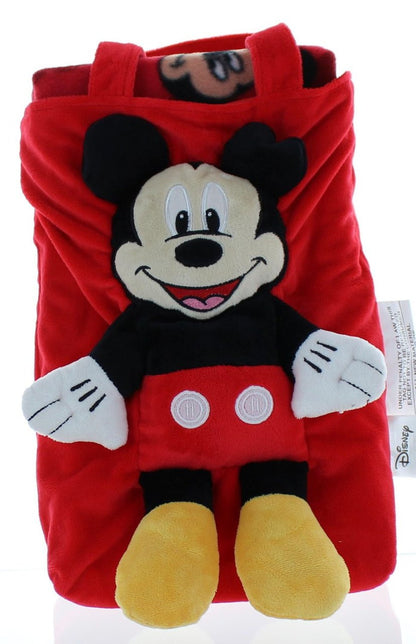 Disney Mickey Mouse Clubhouse 3D Plush tote bag and throw blanket set