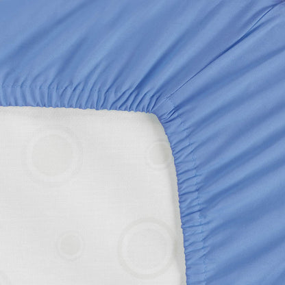 Everyday Kids Fitted Crib Sheet - Light Blue