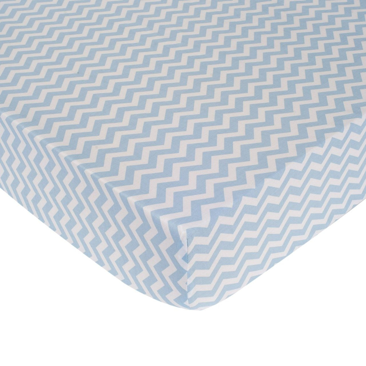 Carter's Zig Zag Crib Fitted Sheet, Blue