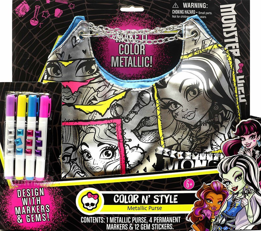 Monster High Color N Style Fashion Tote Activity
