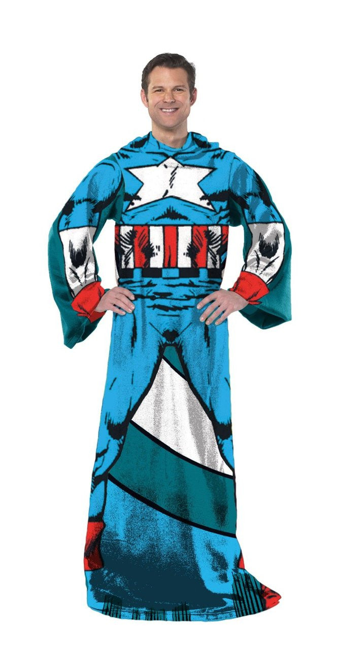 Marvel Avengers Captain America "Being Captain" Adult Comfy Throw