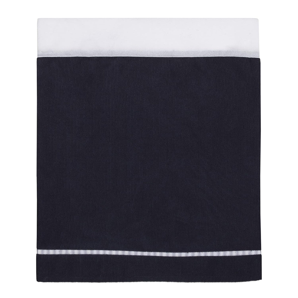 NoJo All-Star Sports 100% Cotton 4-Piece Crib Bedding Set, Applique Comforter, Fitted Sheet, Crib Skirt & Storage Caddy, Navy, Grey and Orange