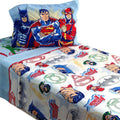 Justice League Twin Flannel Sheet Set