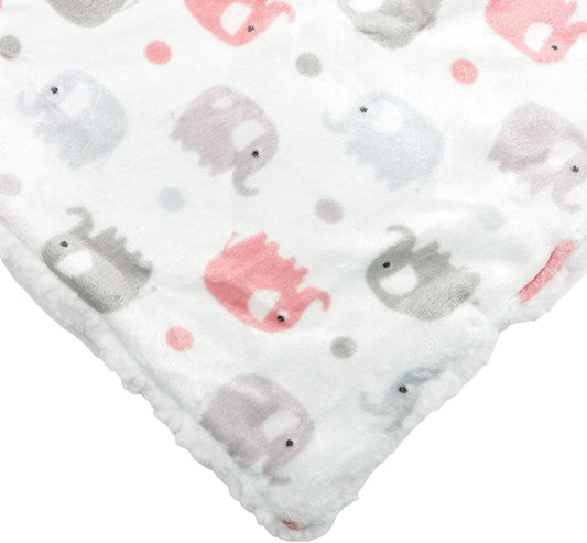 Everyday Kids Baby Blanket Pink Elephant