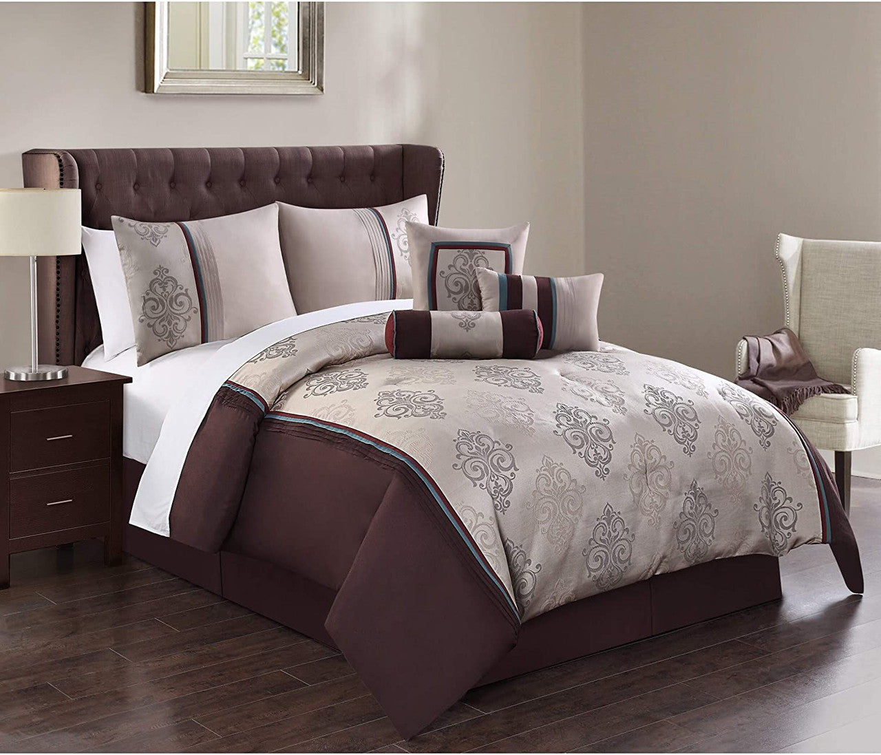 Harlow Jacquard 7-Piece California/King Comforter Set