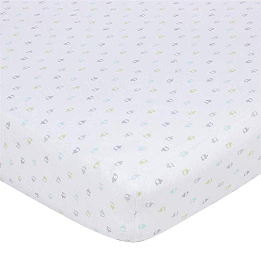 Gerber Baby Boy Crib Sheet - Colorful Elephants
