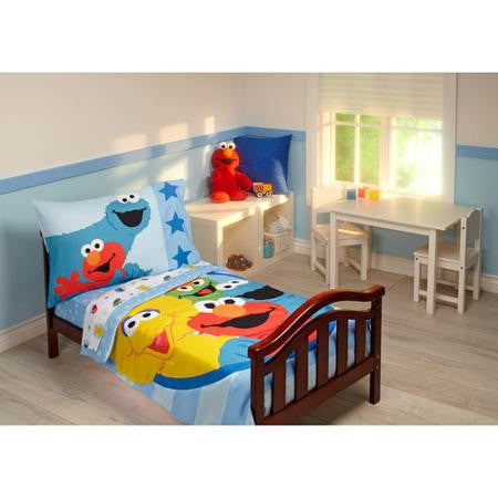 Sesame Street Furry Friends Toddler Bedding Set