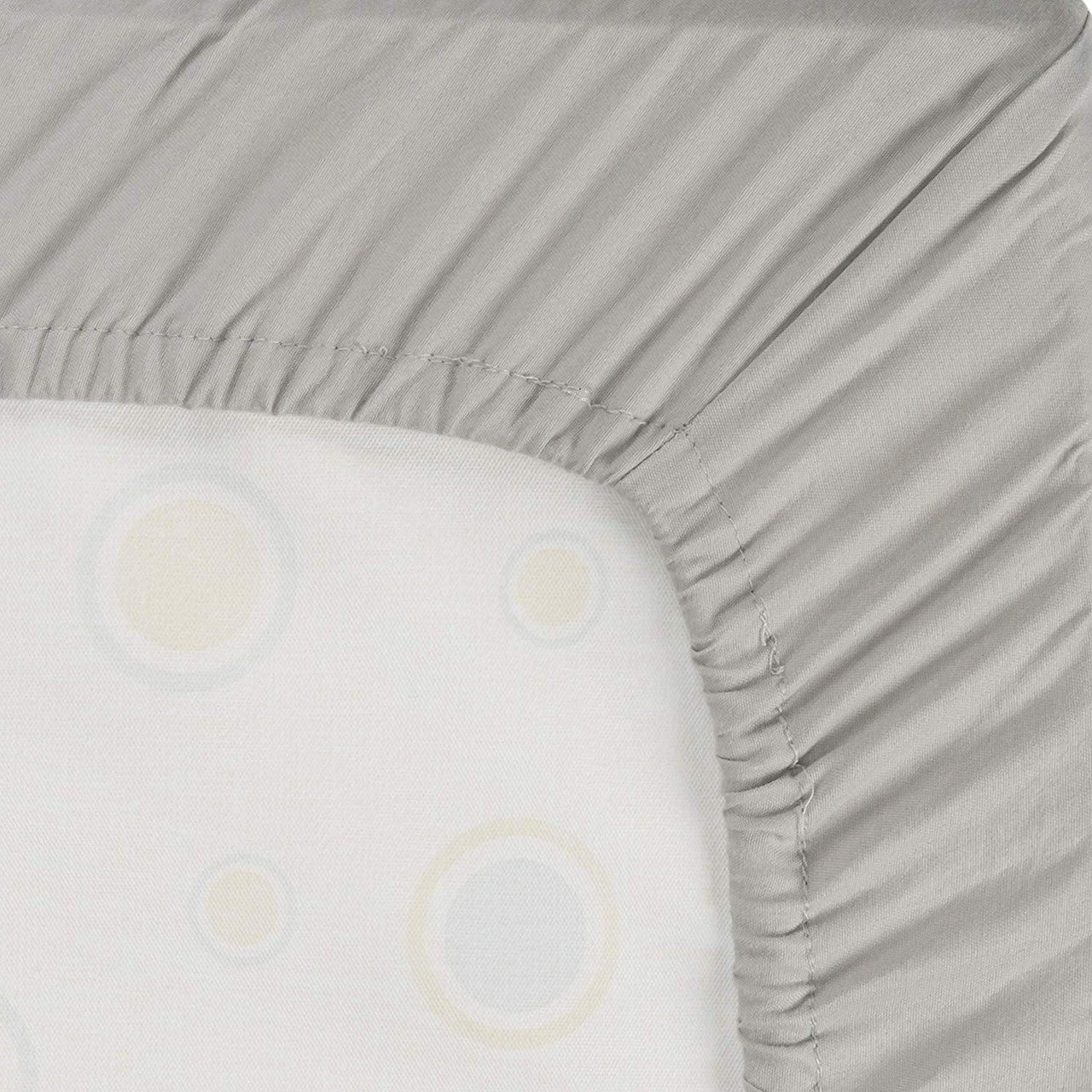 EVERYDAY KIDS 2 Pack Fitted Boys Crib Sheet - Pirates/Grey