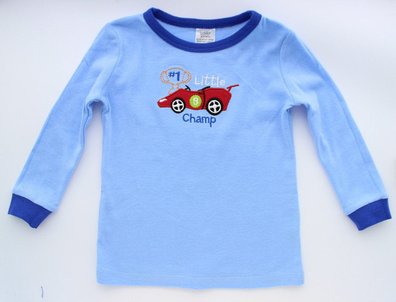 Tender Kisses Infant / Toddler Boys Pajama T-Shirt & Pants Set- 100% Cotton - Little Champ (4T)