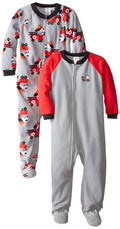 Gerber Little Boys' 2 Pack Blanket Sleepers, Firetruck, 5T