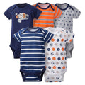 Gerber Baby Boys' 5pk Sports Bodysuits (Onesies) - Varsity Jr (6-9 Months)
