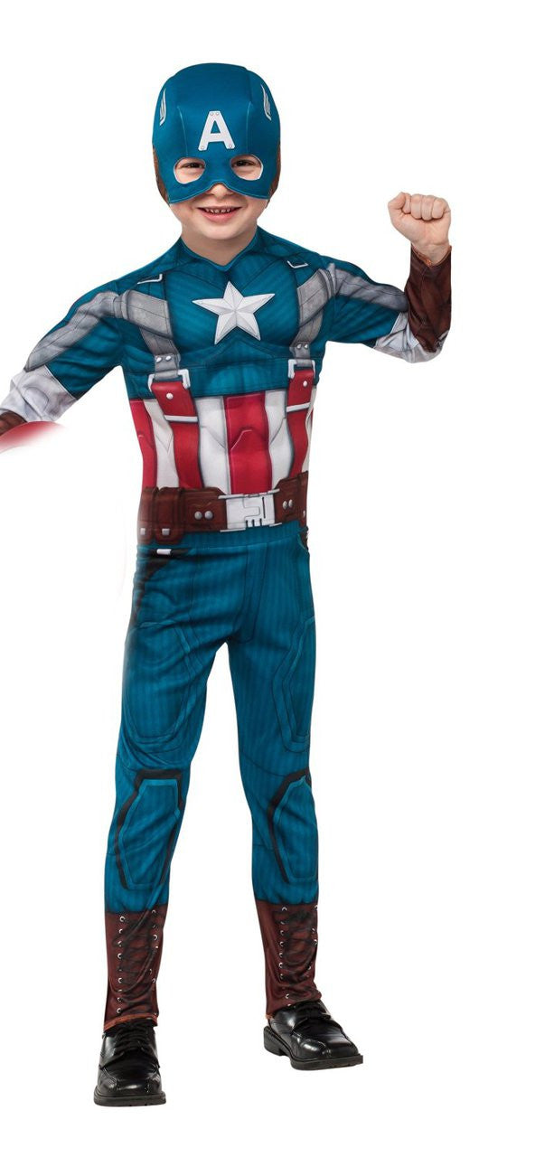 Marvel Captain America: The Winter Soldier Deluxe Retro Suit Costume, Child Large