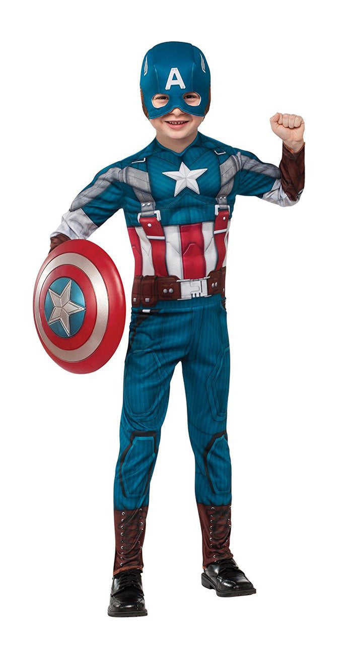 Marvel Captain America: The Winter Soldier Deluxe Retro Suit Costume, Child Large
