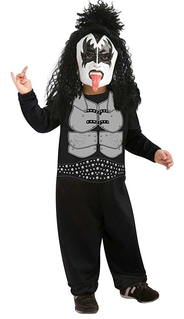 Kiss The Demon Gene Simmons Rock Star Costume Toddler 2-4