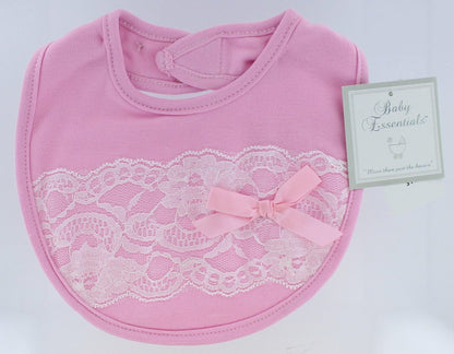 Pink & White Lace Diaper Cover Set - Baby Girl (3-6 mos.)